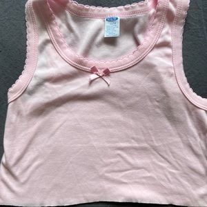 Pink cropped tank top